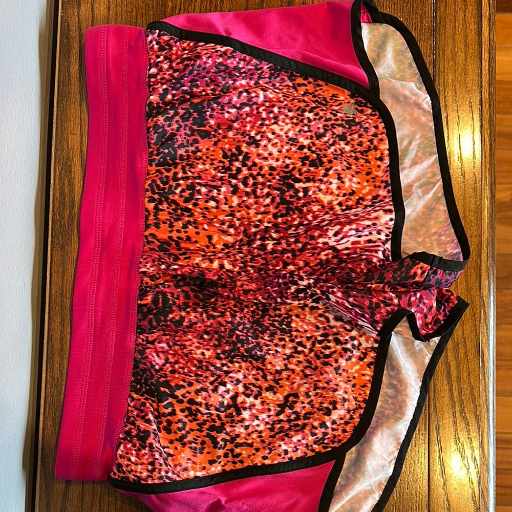 Tek Gear Athletic Shorts Pink and Orange Vibrant Design